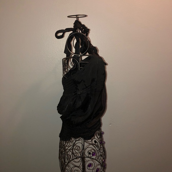 🌟BEBE Black halter top size Large🌟 - Picture 4 of 5